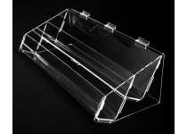 4 Way - 2 Tier Acrylic DVD Book Shelf